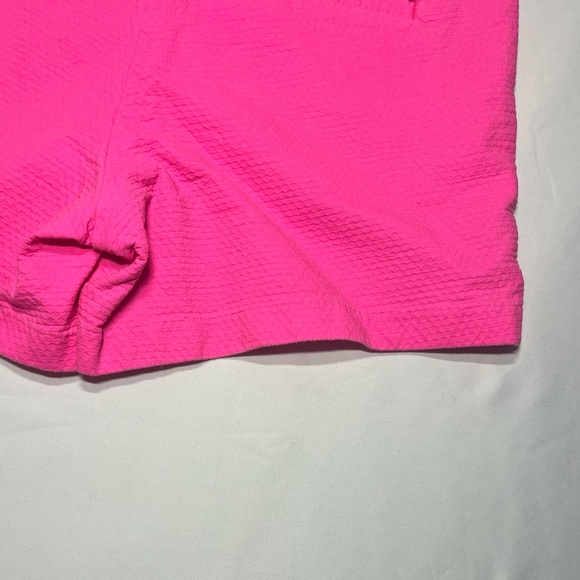 Lilly Pulitzer Seersucker Neon Textured Summer Pink  Callahan Shorts Size 12 - Picture 6 of 9